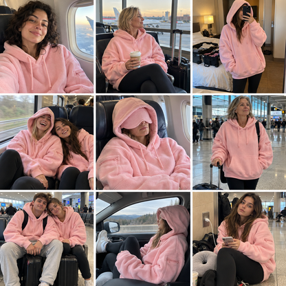 Hoodie with Eye Mask & Secure Pockets